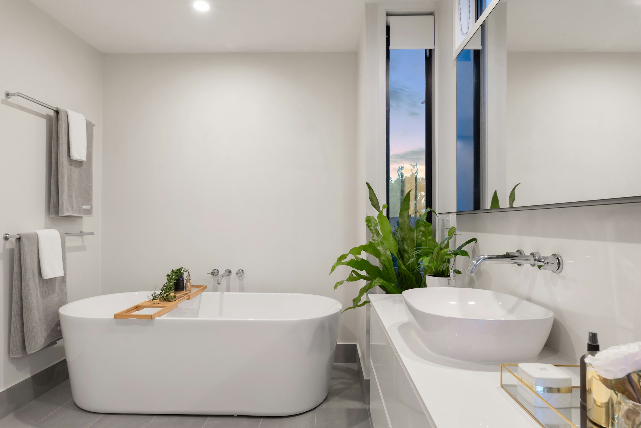 Modern bathroom with a walk-in shower